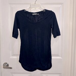 New ATHLETA Blue Scoop Neck